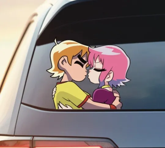 Discover Scott Pilgram Vinyl Car Window Decal Vinyl Sticker Peeking