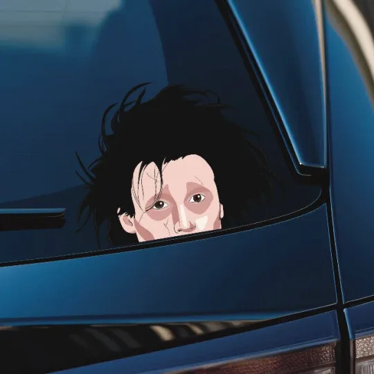 Edward Scissor Hands Peeker Vinyl Car Window