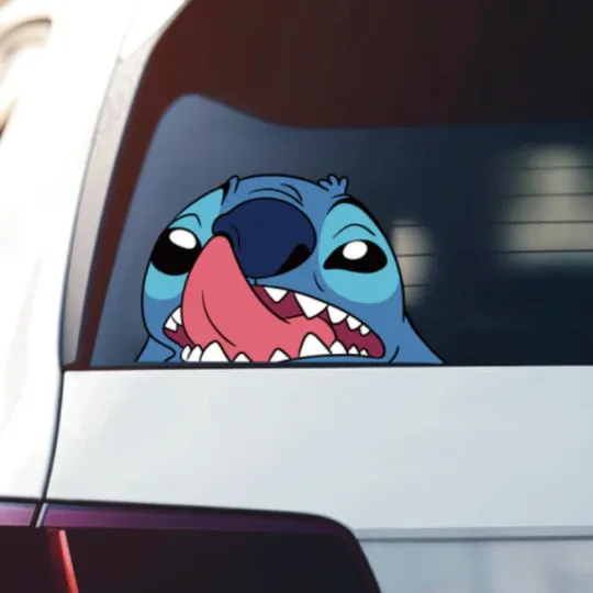 Discover Stitch Lilo and stitch Cute Vinyl Sticker Decal Car Laptop Phone Decor Peeking