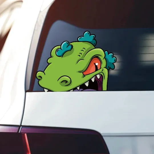 Reptar Peeker Vinyl Sticker Decal Car Laptop Phone Decor Peeking Sticker