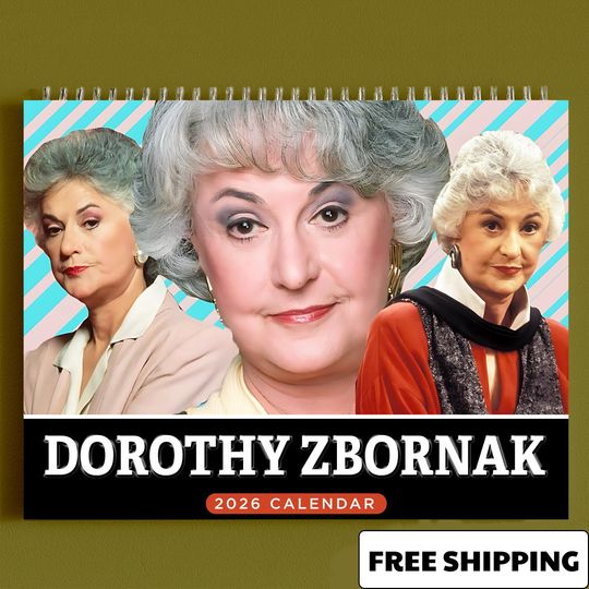 Discover Stay Golden Calendar, Dorothy Zbornak 2026 Monthly Planner, Grandma Gift for Mother Day, TV Show Poster Wall Art