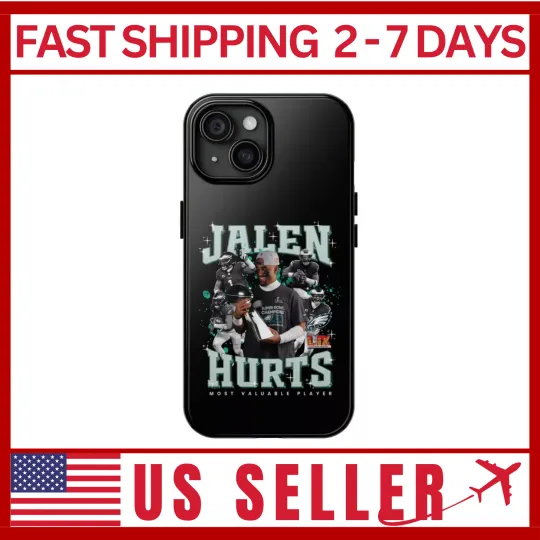 Jalen Love Hurts Philadelphia Eagles Super Bowl LIX World Champion Phone Cases