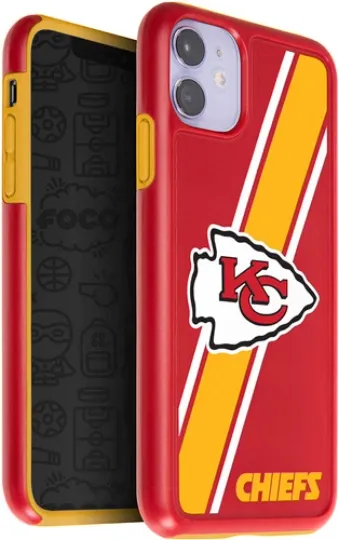 FOCO football Kansas City Chiefs&nbsp;Dual Hybrid Case for iPhone 11 & XR (6.1")