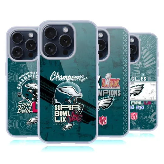 football 2025 SUPER BOWL LIX CHAMPIONS SOFT GEL CASE FOR APPLE iPHONE PHONES