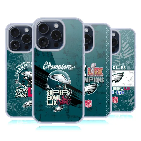 football 2025 SUPER BOWL LIX CHAMPIONS GEL CASE COMPATIBLE W/ APPLE iPHONE/MAGSAFE