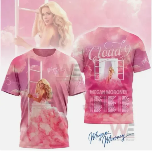 Discover Megan Moroney Cloud 9 2026 Tour 3D T Shirt