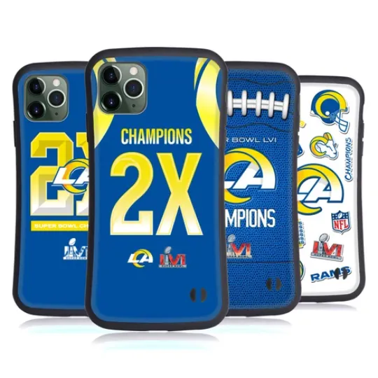 football 2022 SUPER BOWL LVI CHAMPIONS HYBRID CASE FOR APPLE iPHONES PHONES