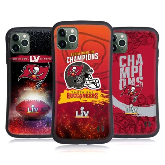 football 2021 SUPER BOWL 55 CHAMPIONS HYBRID CASE FOR APPLE iPHONES PHONES