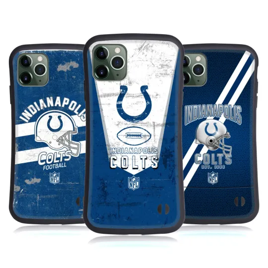 football INDIANAPOLIS COLTS LOGO ART HYBRID CASE FOR APPLE iPHONES PHONES