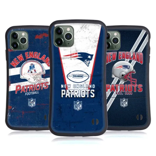 football NEW ENGLAND PATRIOTS LOGO ART HYBRID CASE FOR APPLE iPHONES PHONES