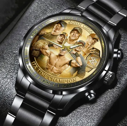 Discover John Ce*na Black Stainless Steel Watch
