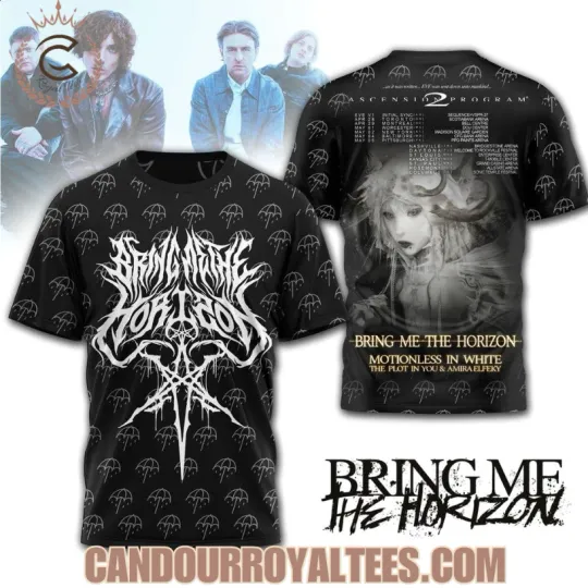 Bring Me The Horizon Motionless In White 2026 Tour 3D T-Shirt