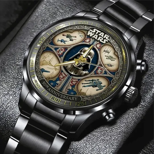 Discover Star Wars Black Stainless Steel Watch For Fans