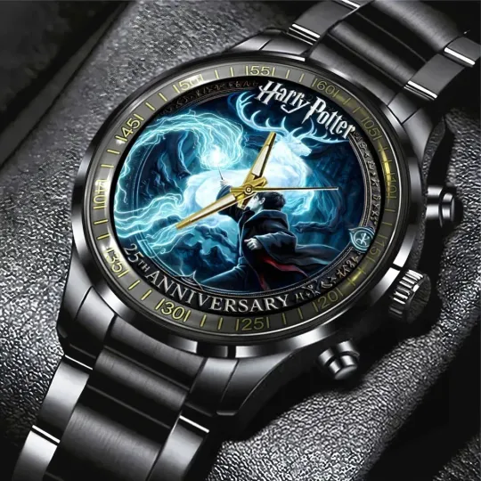 Discover Harry Potter Black Stainless Steel Watch for Fans