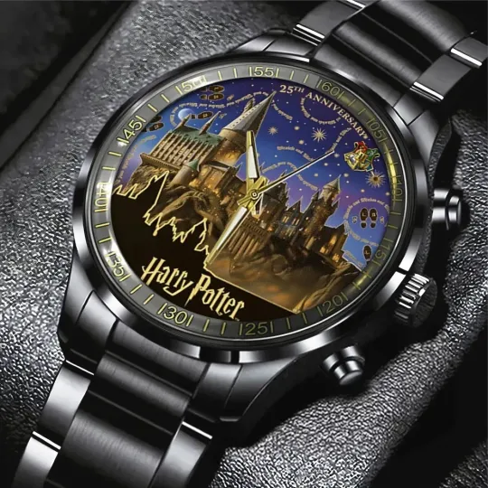 Discover Harry Potter 25th Anniversary Black Stainless Steel Watch