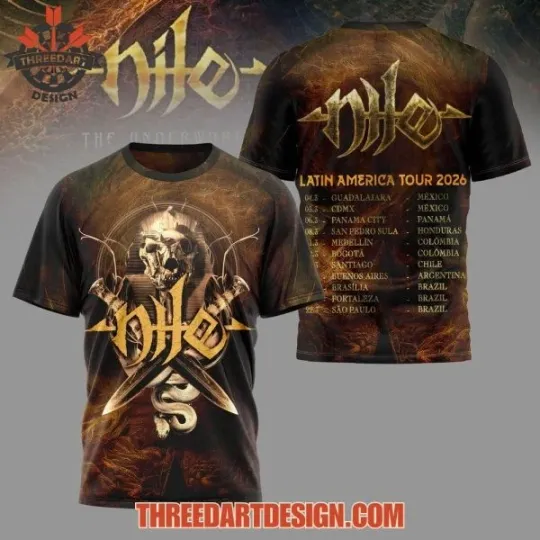Discover HOT!! Nile Tour 2026 T-Shirt 3D