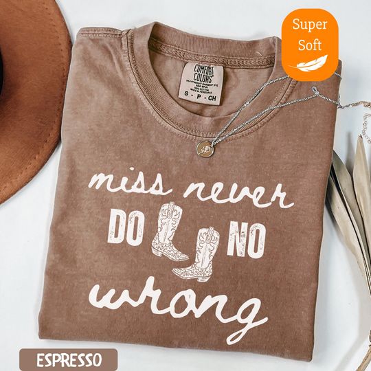 Comfort Colors Miss Never Do No Wrong Wallen Shirt, Wallen Concert Tee, Wallen Tee