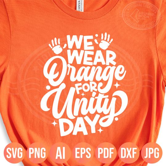 Discover Anti Bullying Day SVG PNG: We Wear Orange for Unity Day (Instant Digital Download)