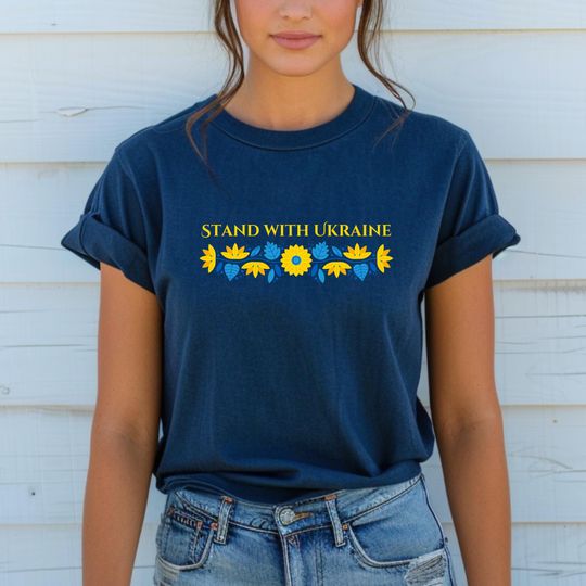 Discover Stand with Ukraine Shirt Support Ukraine T-Shirt Ukrainian Solidarity Tee Ukraine shirt Ukrainian T-shirt Zelenskyy Shirt Pro Ukraine Gift