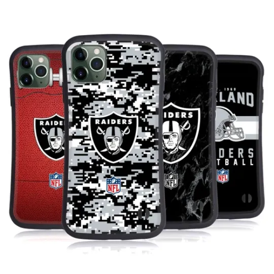 football LAS VEGAS RAIDERS GRAPHICS HYBRID CASE FOR APPLE iPHONES PHONES