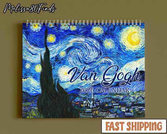 Discover Van Gogh 2026 Calendar, Wall Calendar, Fine Art Home Decor
