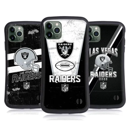 football LAS VEGAS RAIDERS LOGO ART HYBRID CASE FOR APPLE iPHONES PHONES