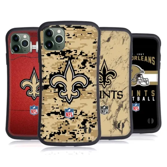 football NEW ORLEANS SAINTS GRAPHICS HYBRID CASE FOR APPLE iPHONES PHONES