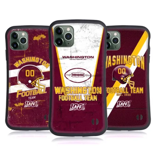 football WASHINGTON COMMANDERS LOGO ART HYBRID CASE FOR APPLE iPHONES PHONES