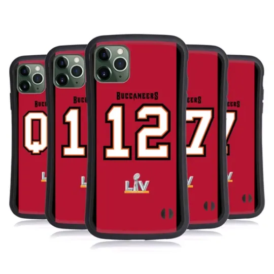 football TAMPA BAY BUCCANEERS BUCS POSITIONS & LOGO HYBRID CASE APPLE iPHONES PHONES