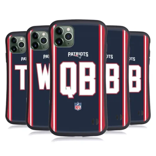 football NEW ENGLAND PATRIOTS POSITIONS & LOGO HYBRID CASE FOR APPLE iPHONES PHONES