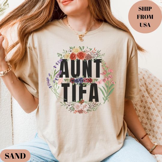 Discover I Am Aunt Tifa Shirt, Funny Political Graphic Tee, Trending political shirt, Activist Shirt
