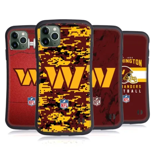 football WASHINGTON COMMANDERS GRAPHICS HYBRID CASE FOR APPLE iPHONES PHONES