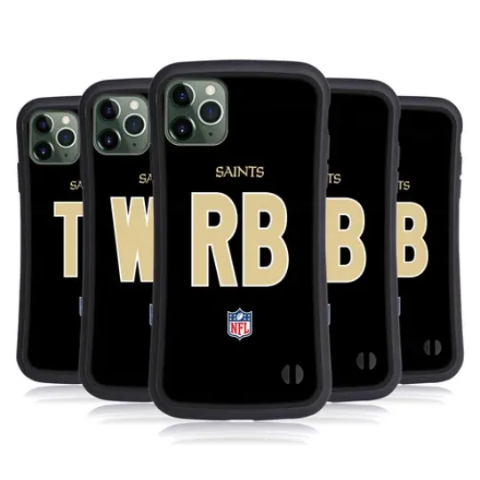 football NEW ORLEANS SAINTS POSITIONS & LOGO HYBRID CASE FOR APPLE iPHONES PHONES