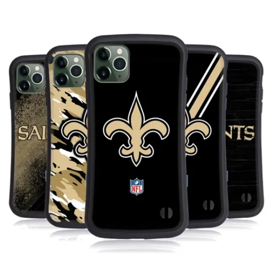 football NEW ORLEANS SAINTS LOGO HYBRID CASE FOR APPLE iPHONES PHONES