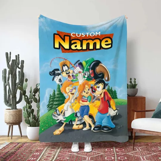 Discover Fleece Blanket Funny A Goofy Max Happy