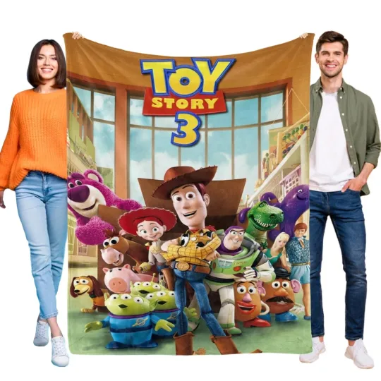 Discover Disney Toy Story Fleece Bed Blanket Gift For Friends, Kids V3
