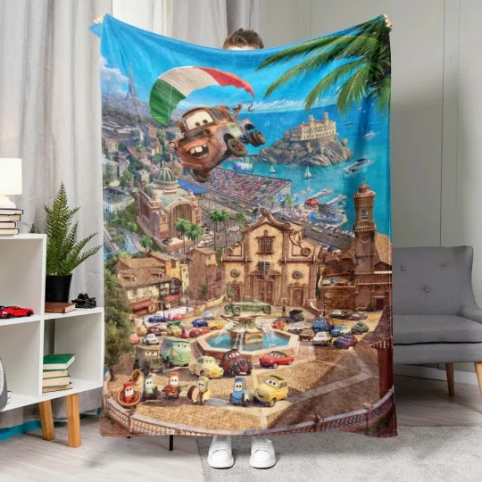 Discover Disney Car Characters Blanket Gift For Friends, Kids V4