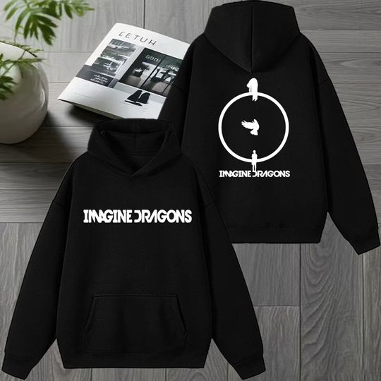 Discover Rock band lmagine Dragons Tour 2026 Double Sided printed Hoodie