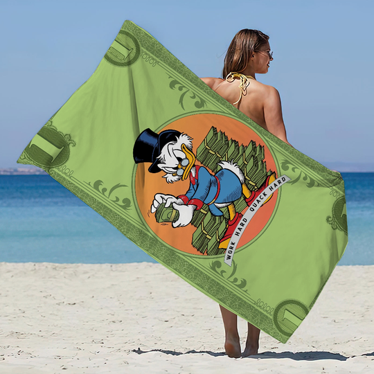 Discover Cute S-Scrooge M-McDuck Cartoon Towel Beach Towel