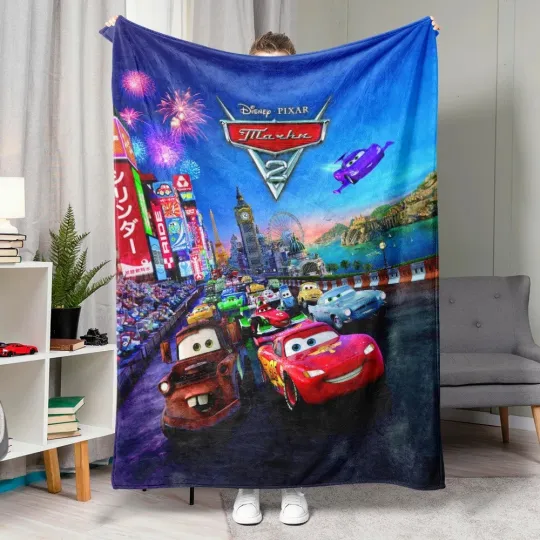 Discover Disney Car Characters Blanket Gift For Friends, Kids V8