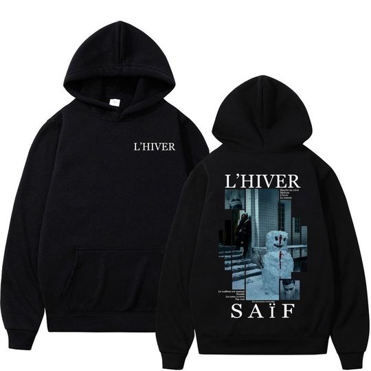 Discover Rapper L'HIVER Saif Album 2025 Hoodie