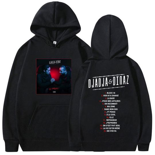 Discover Rapper Djadja & Dinaz Tour Album 2025 Graphic Hoodie