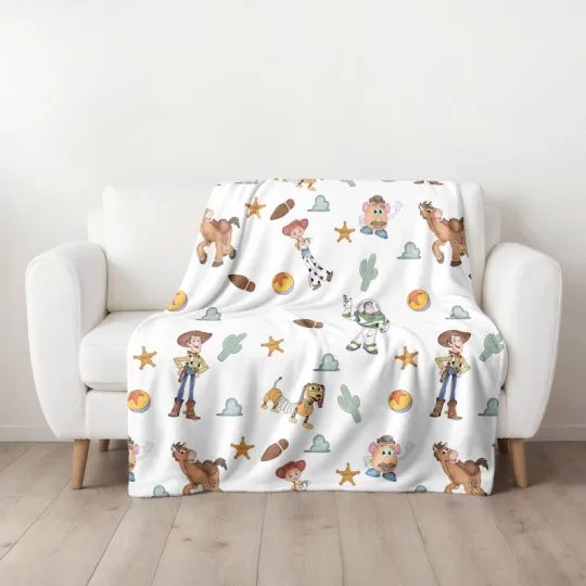 Discover Disney  Woody And Buzz Toy Story Fleece Blanket