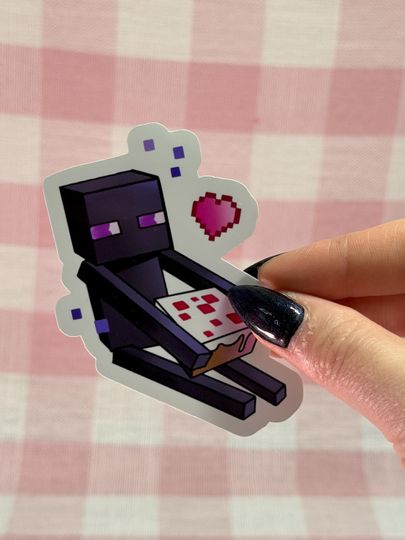 Enderman Minecraft Kawaii Vinyl Sticker for Home & Living
