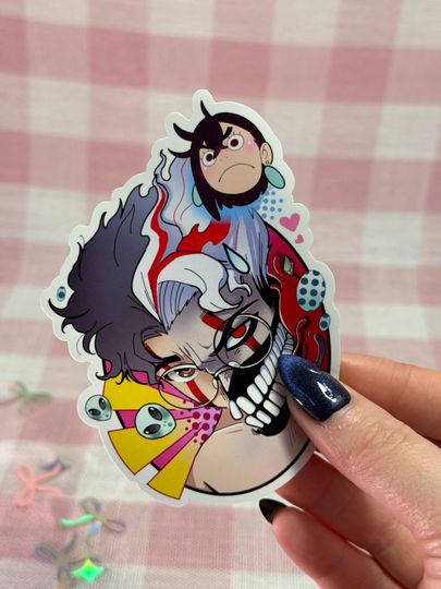 Dandadan MoMo Okarun Vinyl Sticker