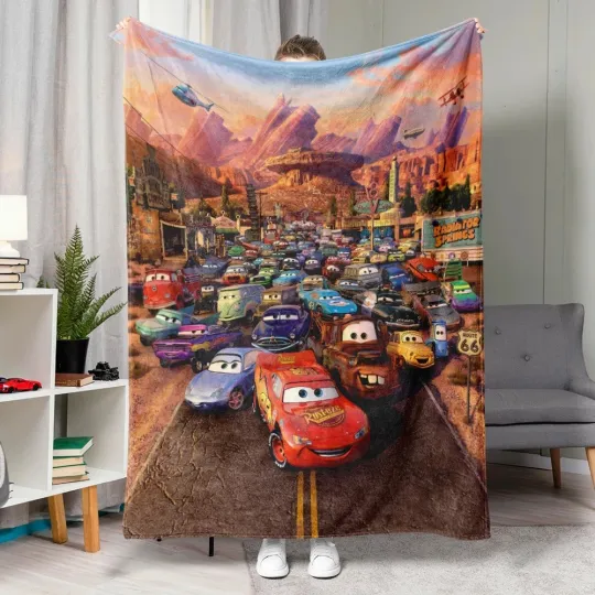 Discover Disney Car Characters Blanket Gift For Friends, Kids V5