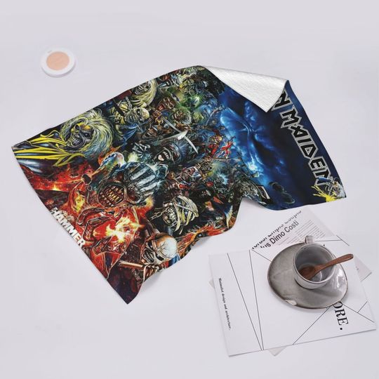 Metal Iron Maiden Band Soft Face Towel