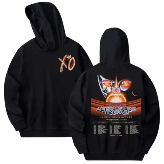 Discover Weeknds XO After Hours Til Dawn Tour 2026 Hoodie Unisex Black S-5XL