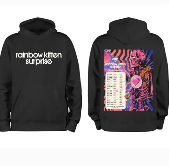 Discover Rainbow Kitten Surprise Bones Tour 2026 Hoodie