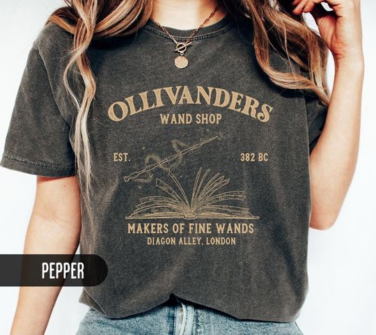 Canada Fullfulled Olivanders Wand Shop T-shirt, Harry Potter Fan Shirt, Comfort Colors, Potterhead Gift